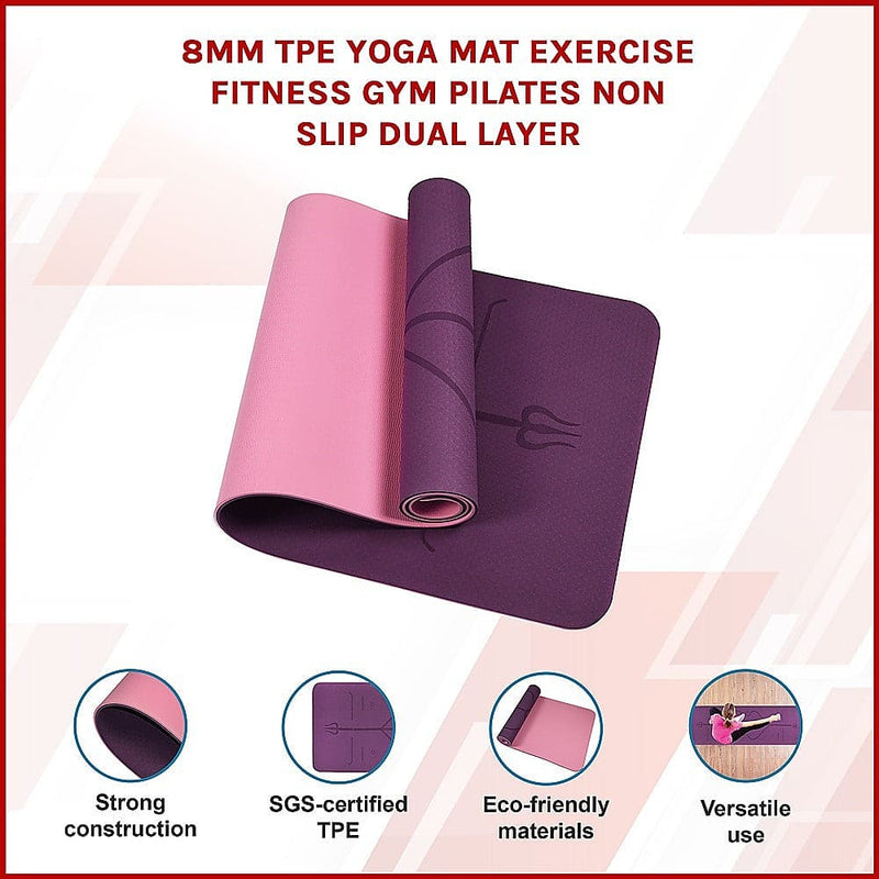 8mm TPE Yoga Mat [ONLINE ONLY]