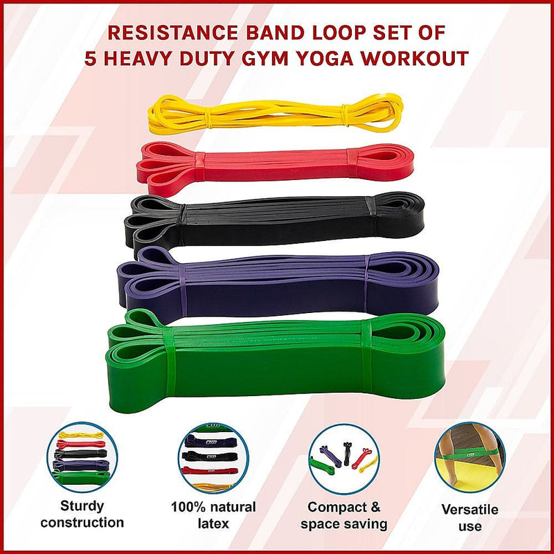 Resistance Band Loop Set of 5  [ONLINE ONLY]