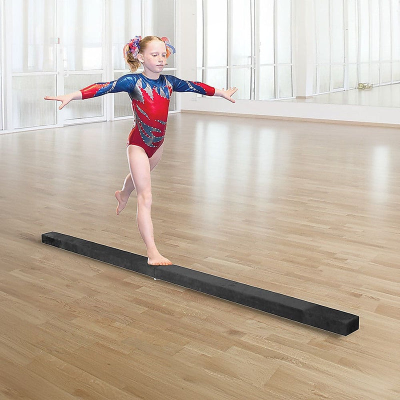 2.4m (8FT) Gymnastics Folding Balance Beam Black [ONLINE ONLY]