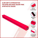 2.4m (8FT) Gymnastics Folding Balance Beam Pink [ONLINE ONLY]