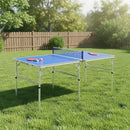 152cm Portable Tennis Table, Folding Ping Pong Table Game Set - ONLINE ONLY