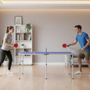 152cm Portable Tennis Table, Folding Ping Pong Table Game Set - ONLINE ONLY