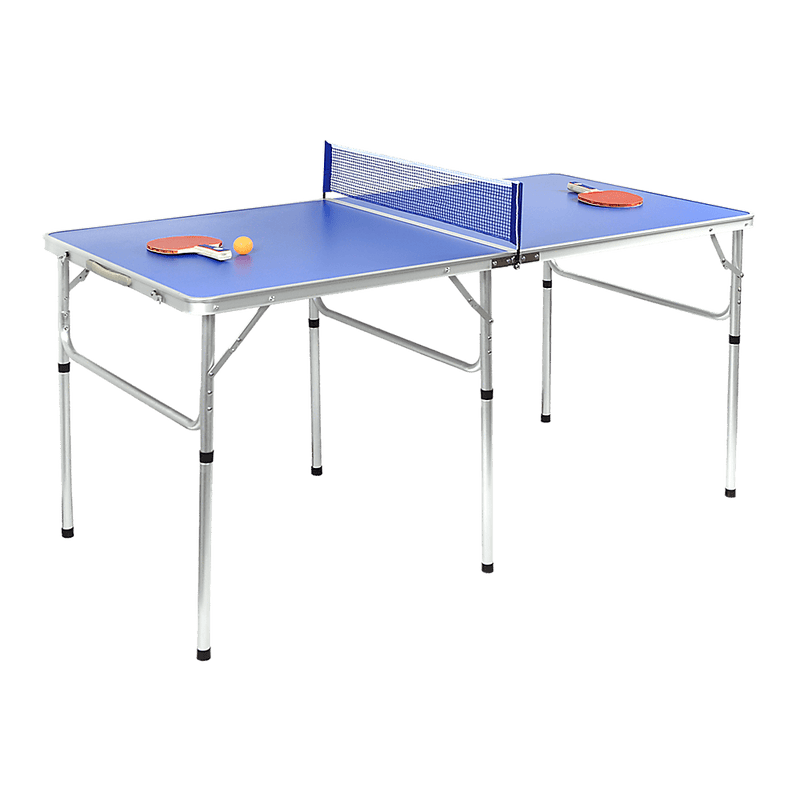 152cm Portable Tennis Table, Folding Ping Pong Table Game Set - ONLINE ONLY