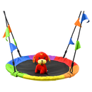 1m Tree Swing in Multi-Color Rainbow Kids Indoor/Outdoor Round Mat Saucer Swing  - ONLINE ONLY