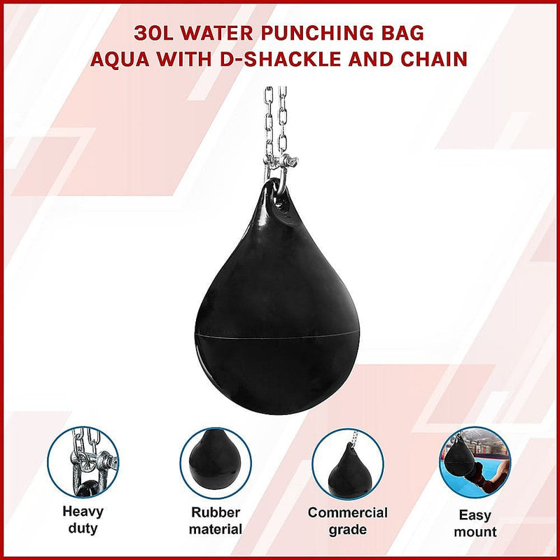 30L Water Punching Bag Aqua with D-Shackle and Chain [ONLINE ONLY]