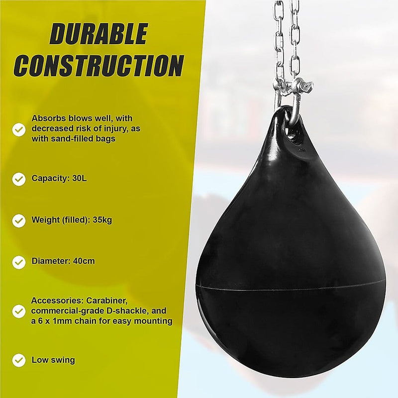 30L Water Punching Bag Aqua with D-Shackle and Chain [ONLINE ONLY]