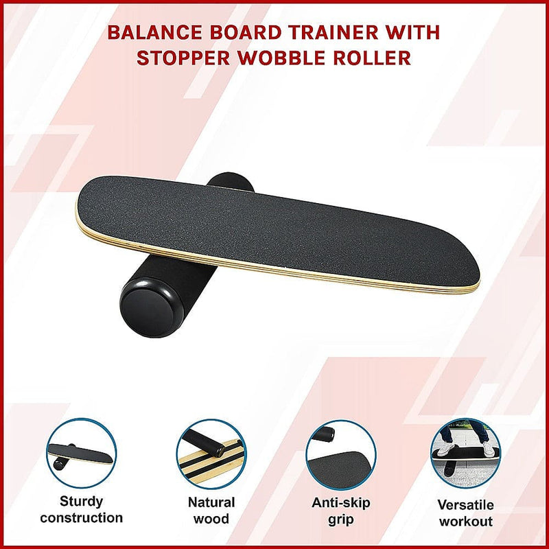 Balance Board Trainer with Stopper Wobble Roller (Online Only)