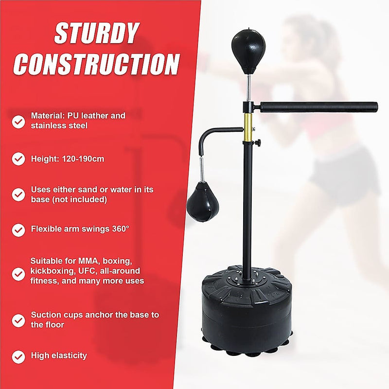 Free Standing Punching Bag Speedball Boxing Reflex Training Target Dummy Gym (Online Only)