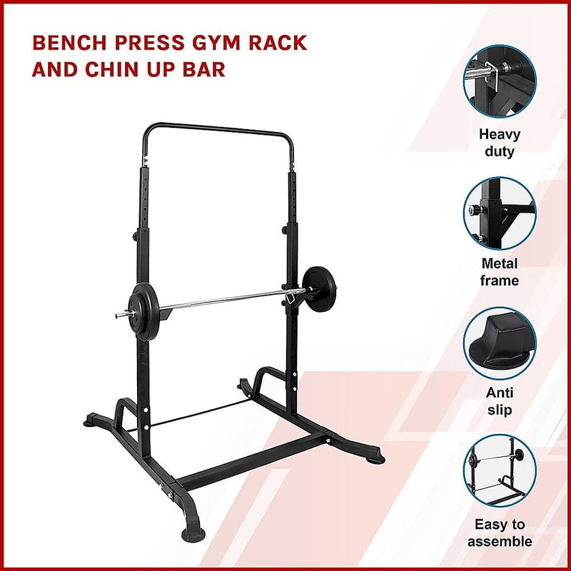 Combo Rack with Bench Press ONLINE ONLY Fitbiz Buy Online or In store