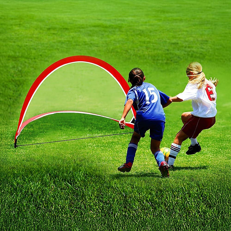 Portable Kids Soccer Goal Set with Cones - ONLINE ONLY