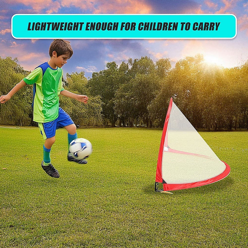 Portable Kids Soccer Goal Set with Cones - ONLINE ONLY