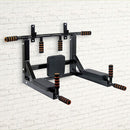 Heavy Duty Wall Mounted Power Station Pull Up Dip Knee Raise Bar - ONLINE ONLY