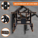 Heavy Duty Wall Mounted Power Station Pull Up Dip Knee Raise Bar - ONLINE ONLY