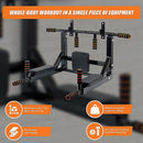 Heavy Duty Wall Mounted Power Station Pull Up Dip Knee Raise Bar - ONLINE ONLY