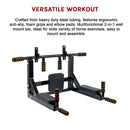 Heavy Duty Wall Mounted Power Station Pull Up Dip Knee Raise Bar - ONLINE ONLY