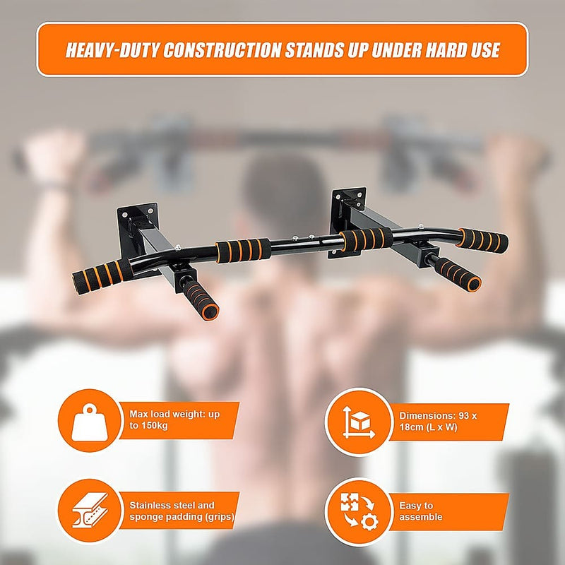 Pull Up Bar Home Gym Heavy Duty Chin Up Bar Ceiling Wall Mounted- ONLINE ONLY