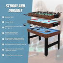 4FT 3-in-1 Games Foosball Soccer Hockey Pool Table - ONLINE ONLY