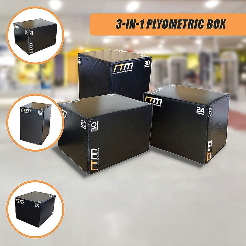 3 IN 1 Foam Plyo Games Plyometric Jump Box [ONLINE ONLY]