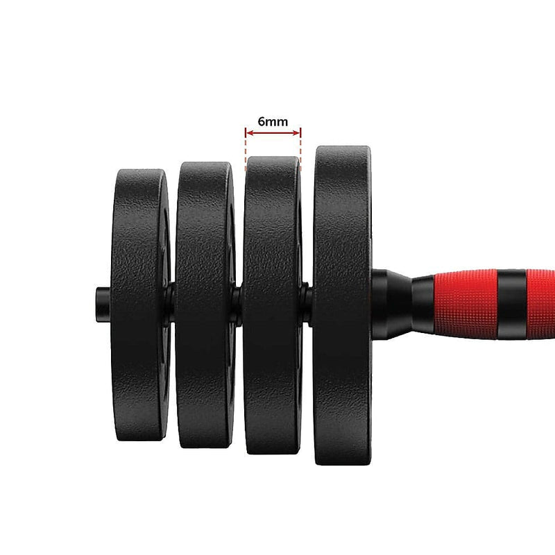 20kg Adjustable Rubber Dumbbell Set [ONLINE ONLY]