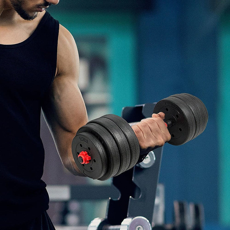 30kg Adjustable Rubber Dumbbell Set [ONLINE ONLY]