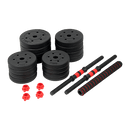 30kg Adjustable Rubber Dumbbell Set [ONLINE ONLY]