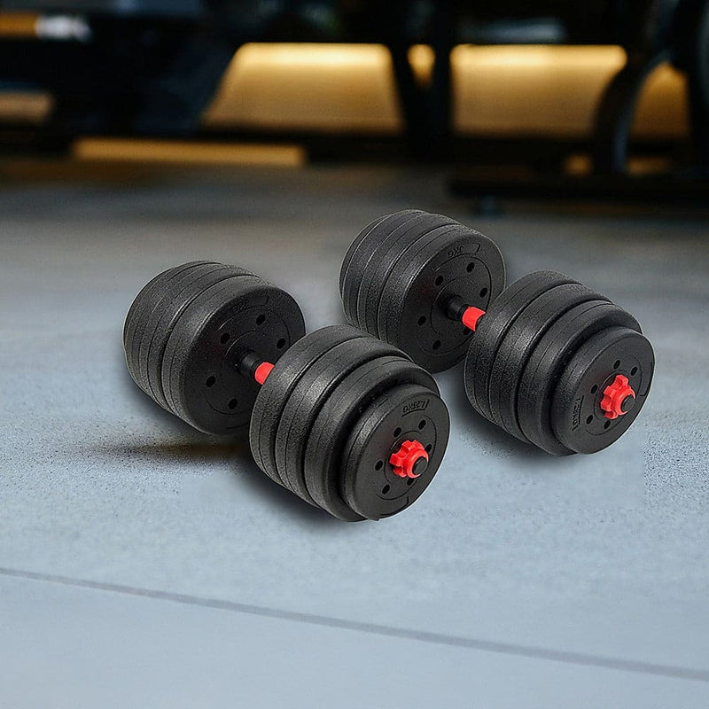 30kg Adjustable Rubber Dumbbell Set [ONLINE ONLY]