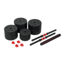 40kg Adjustable Rubber Dumbbell Set [ONLINE ONLY]