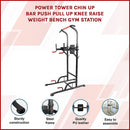 Power Tower Chin Up Bar Push Pull Up Knee Raise Weight Bench Gym Station [ONLINE ONLY]