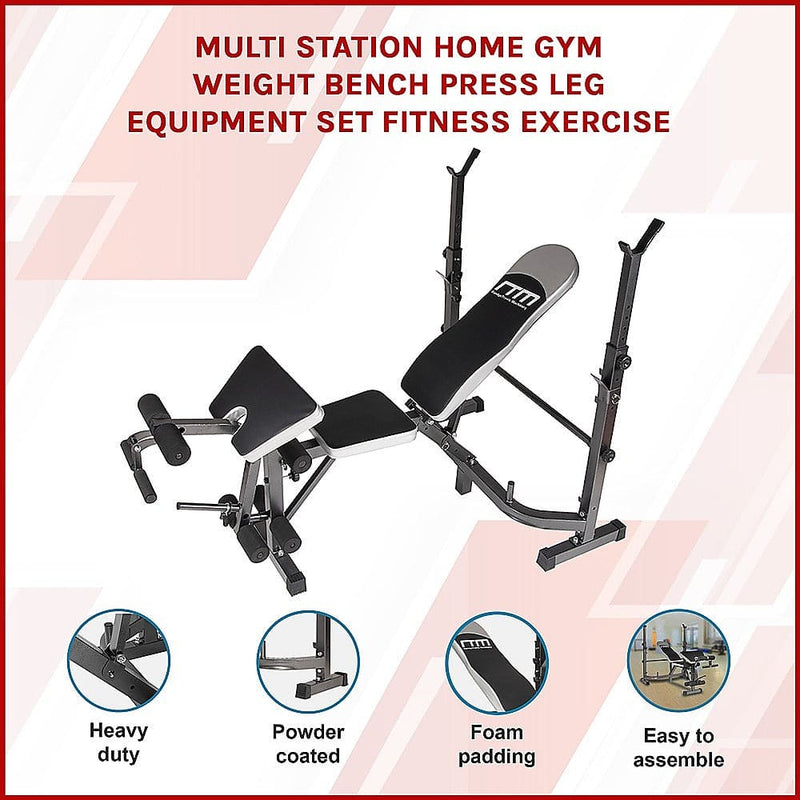 Multi Station Home Gym Weight Bench Press [ONLINE ONLY]