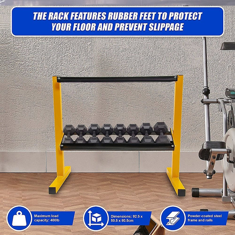 2 Tier Dumbbell Rack for Dumbbell Weights Storage [ONLINE ONLY]