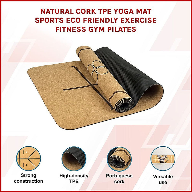 Natural Cork TPE Yoga Mat [ONLINE ONLY]