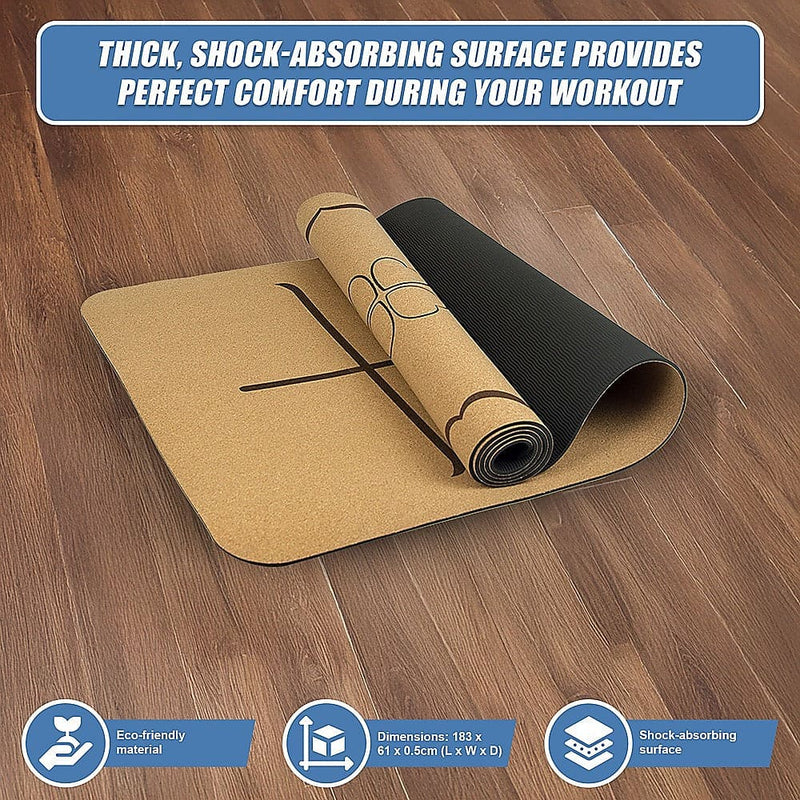 Natural Cork TPE Yoga Mat [ONLINE ONLY]