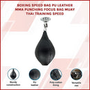 Boxing Speed Bag PU Leather MMA Punching Focus Bag Muay Thai Training Speed (Online Only)