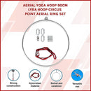 Aerial Yoga Hoop 90CM Lyra Hoop Circus Single Point Aerial Ring Set - ONLINE ONLY