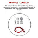 Aerial Yoga Hoop 90CM Lyra Hoop Circus Single Point Aerial Ring Set - ONLINE ONLY