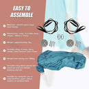 5x2.8m Yoga Pilates Aerial Silk Kit Swing Anti-Gravity Hammock - ONLINE ONLY