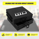 Folding Black Exercise Mat – Gymnastics, Martial Arts, Yoga, Karate & Judo Training - ONLINE ONLY