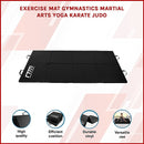 Folding Black Exercise Mat – Gymnastics, Martial Arts, Yoga, Karate & Judo Training - ONLINE ONLY