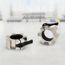 Aluminium Olympic Lock Collars Pair Barbell Clamps Clips Quick - FREE delivery - ONLINE ONLY