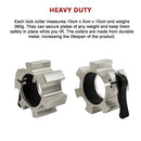 Aluminium Olympic Lock Collars Pair Barbell Clamps Clips Quick - FREE delivery - ONLINE ONLY