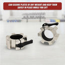 Aluminium Olympic Lock Collars Pair Barbell Clamps Clips Quick - FREE delivery - ONLINE ONLY