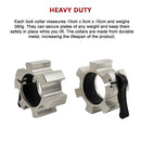 Aluminium Olympic Lock Collars Pair Barbell Clamps Clips Quick - FREE delivery - ONLINE ONLY