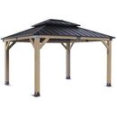 Yardtopia Maryborough 3.6m x 3m Timber & Steel Double Hip Roof Gazebo