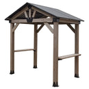 Yardtopia Oslo 2.4m x 1.8m BBQ/Grill Timber & Steel Gable Roof Gazebo