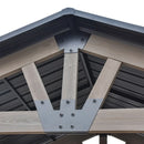 Yardtopia Oslo 2.4m x 1.8m BBQ/Grill Timber & Steel Gable Roof Gazebo