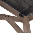 Yardtopia Oslo 2.4m x 1.8m BBQ/Grill Timber & Steel Gable Roof Gazebo