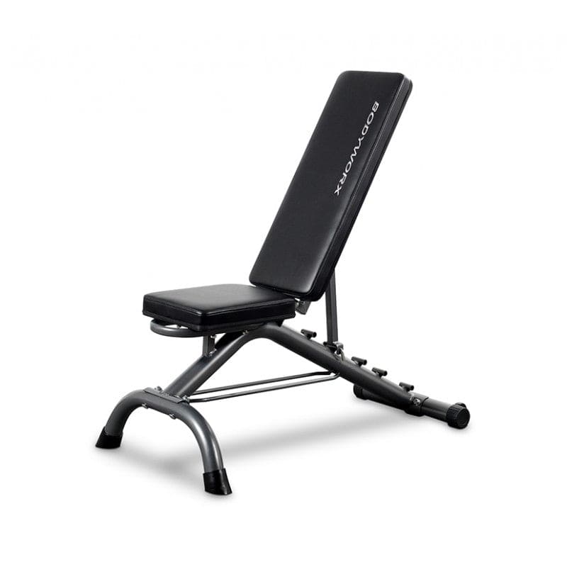 BodyworX Utility Bench with Dumbbell Rack