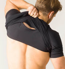 Swedish Posture - Posture Reminder T-Shirt for Men - Posture Corrector, Black or White