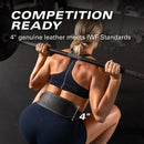 Harbinger 4" Padded Leather Weight Lifting Belt 2.0