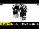 PUNCH Shooto Sparring MMA Gloves, Black and White